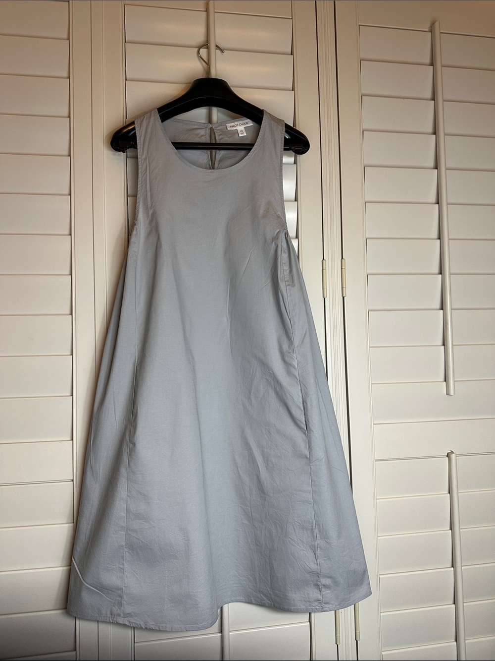 Prologue Sleeveless Light Gray Midi A-Line Dress